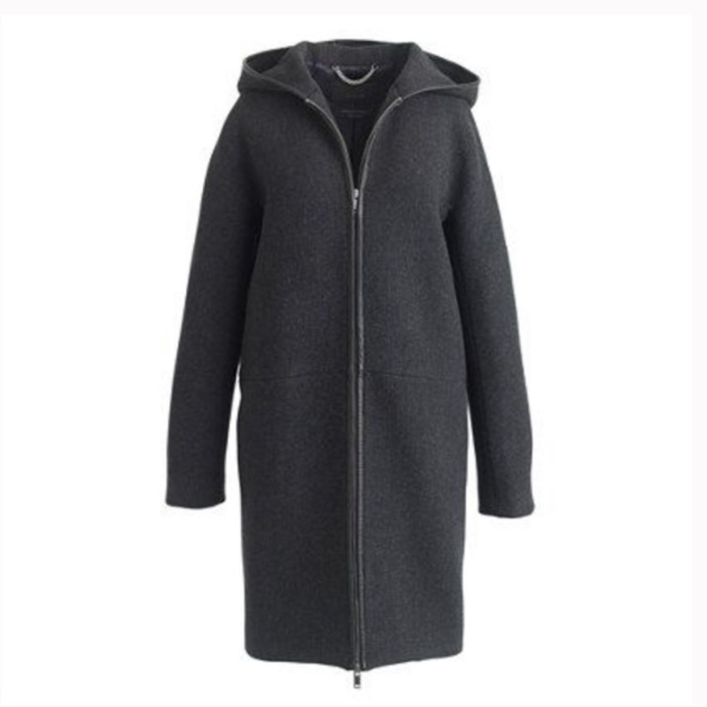 J.Crew Stadium Cloth Hooded Coat